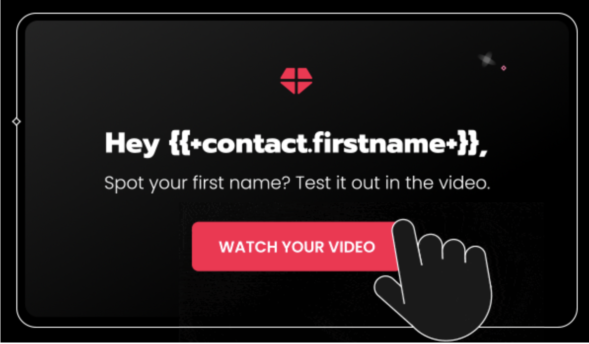 Example design of animated GIF + personalization